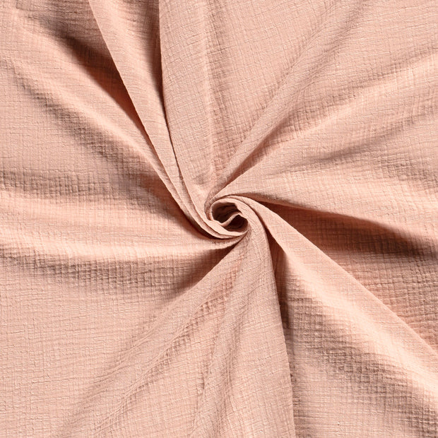 Muslin fabric Light Pink slub 