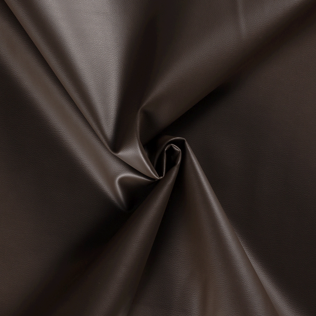 Artificial Leather fabric Dark Brown 