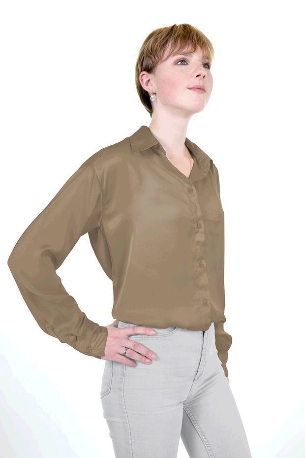 Satin Duchesse fabrik Uni Beige