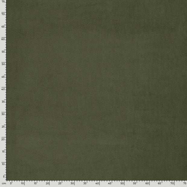 Microfleece fabric Unicolour Khaki Green