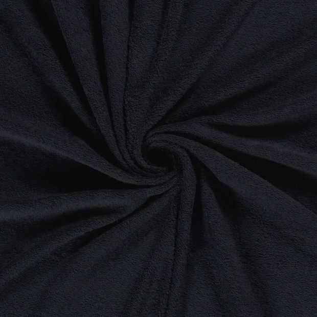 Terry Towelling fabric Navy 