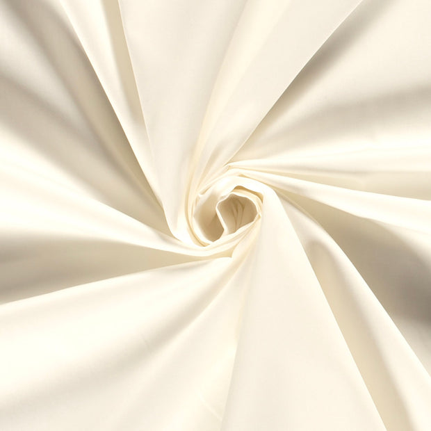 Cotton Poplin fabric Unicolour Off White