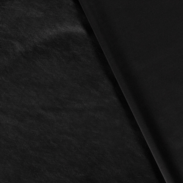 Stretch Leather fabric Unicolour foiled 