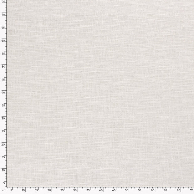 Heavy Cotton Slub tela Unicolor Blanco