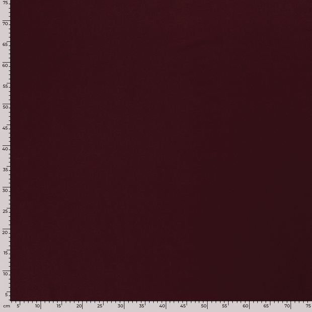 Jersey de Coton tissu Unicolore Bordeaux
