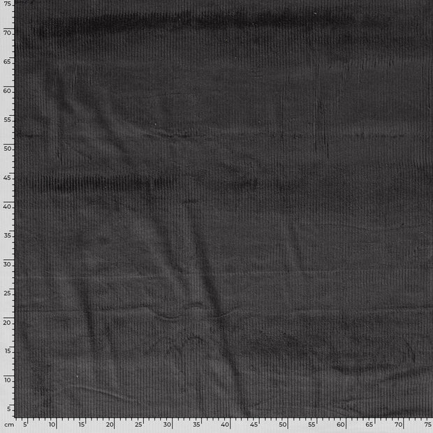 Jumbo Corduroy Stretch 6w tela Unicolor Gris oscuro