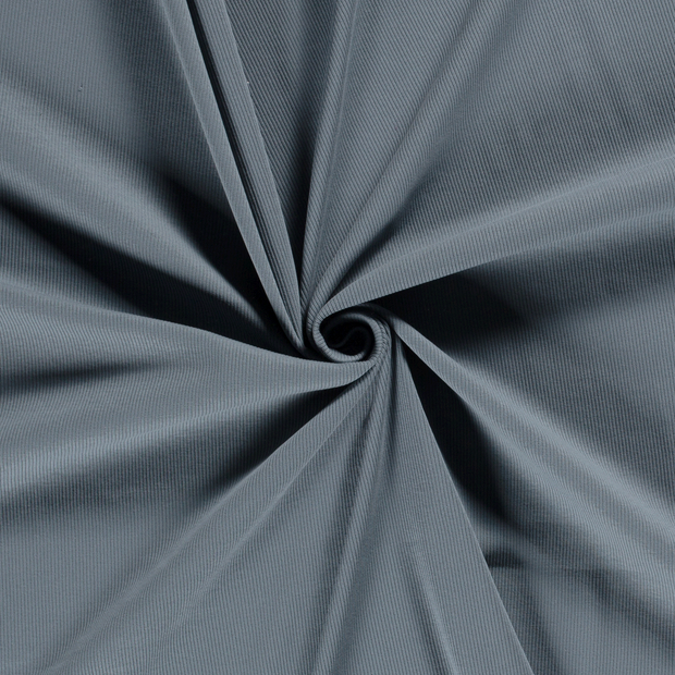 Rib Jersey fabric Steel Blue 