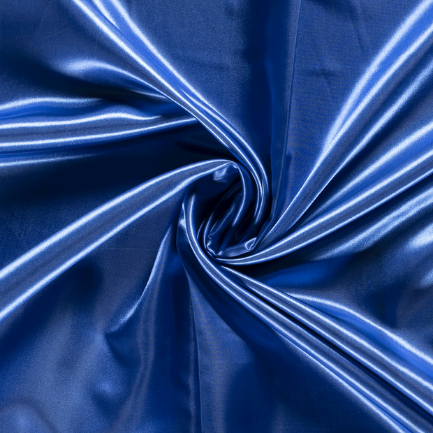 Satin fabric Unicolour Cobalt