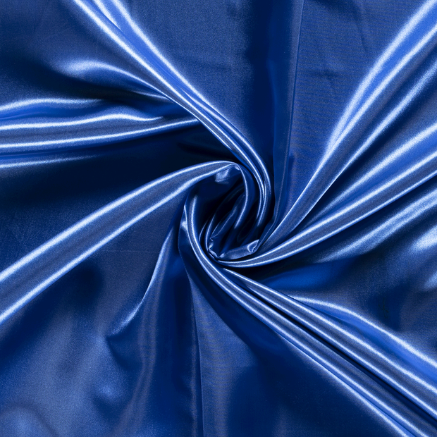 Satin tissu Unicolore Cobalt