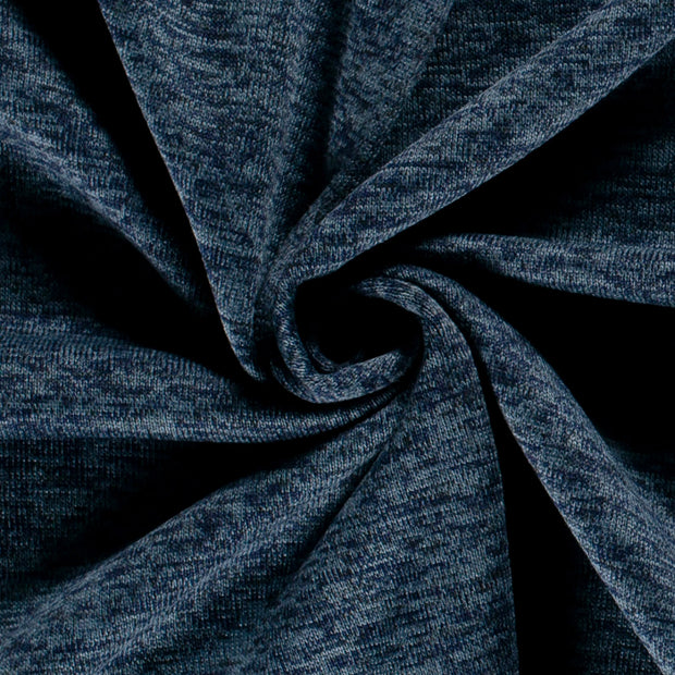 Jogging fabric Melange Steel Blue