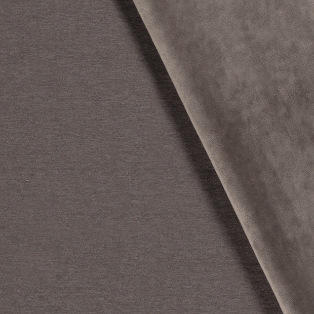 Velvet fabric Melange Brown Taupe