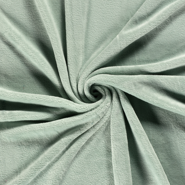 Coral Fleece fabric Mint 