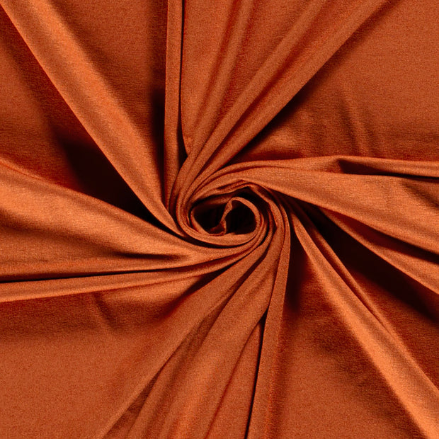 Jersey de Viscose tissu Unicolore Brique