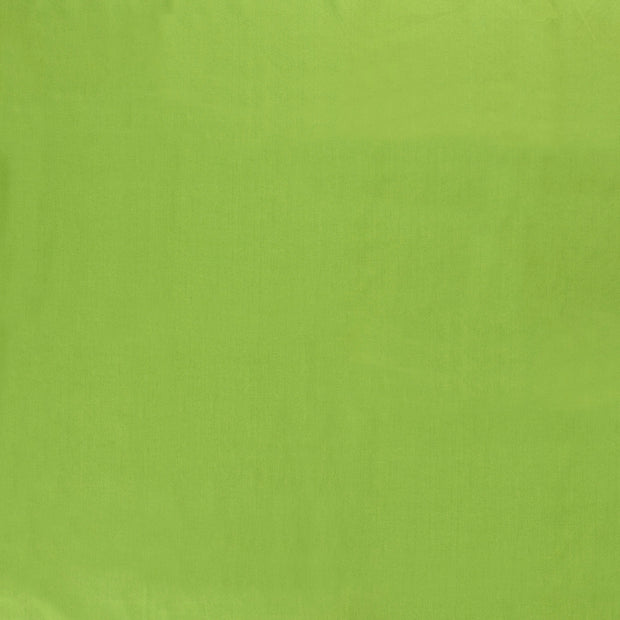 Popeline de Coton tissu Vert Citron mat 