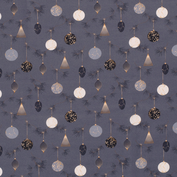 Cotton Poplin fabric Christmas ornaments 
