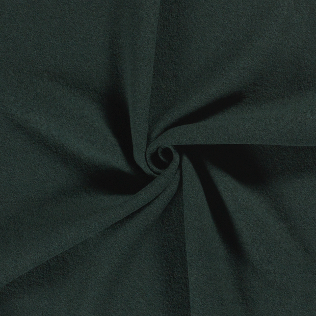 Wool Boucle fabric Dark Green 