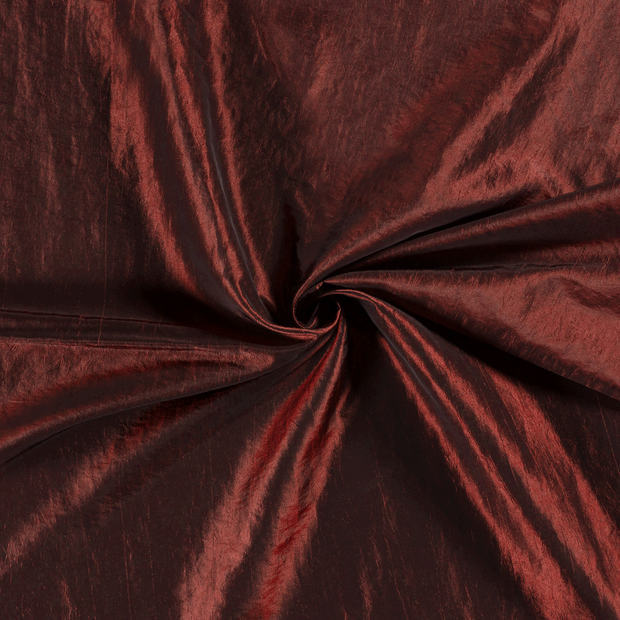 Taffeta fabric Brique crushed 