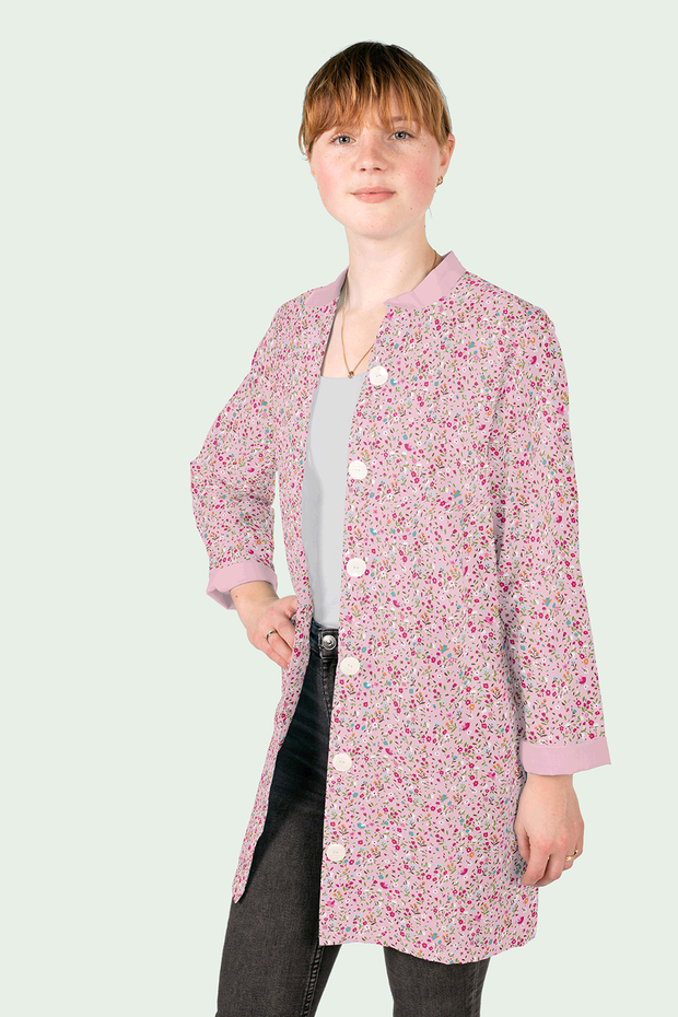 Cotton Poplin fabric Millefleurs Light Pink