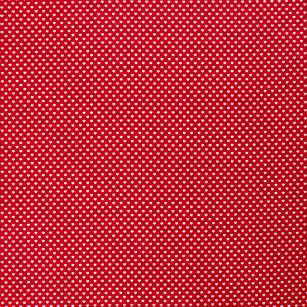 Algodón Popelina tela Rojo suave 