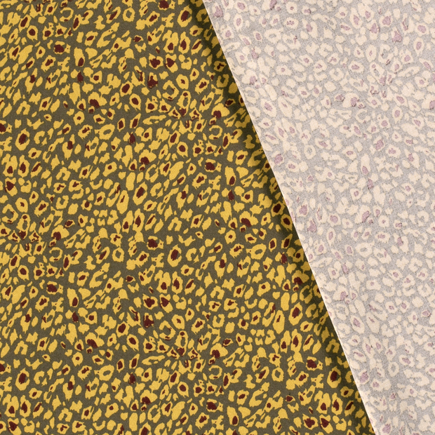 Viscose Twill fabric Spots printed 