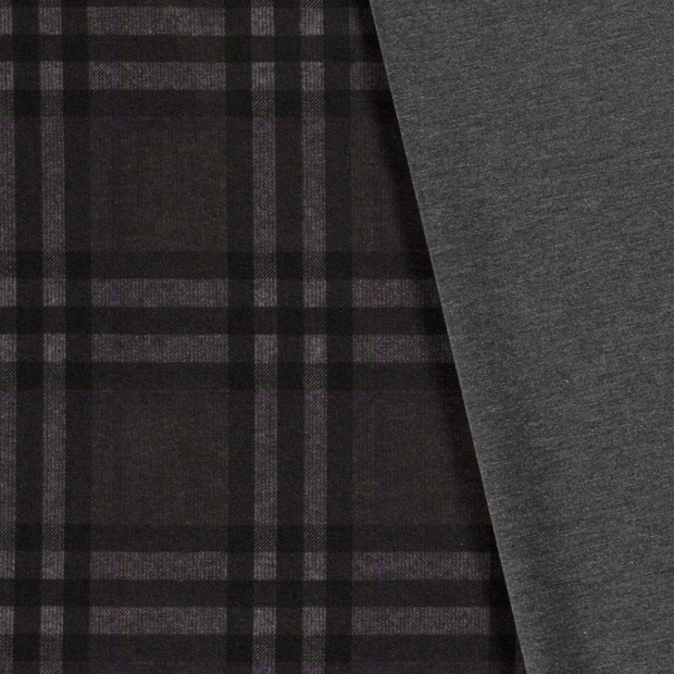 Punta di Roma fabric Checks Carbon