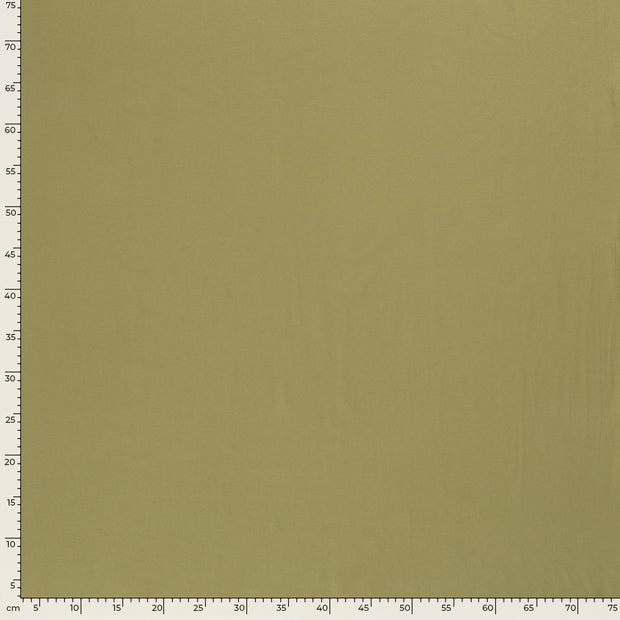 Cotton Jersey fabric Unicolour Olive Green