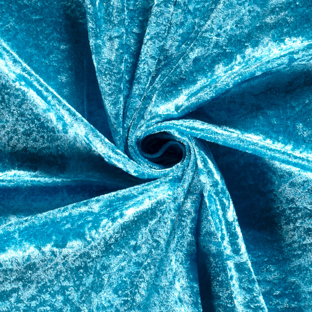 Velours fabric Unicolour Aqua