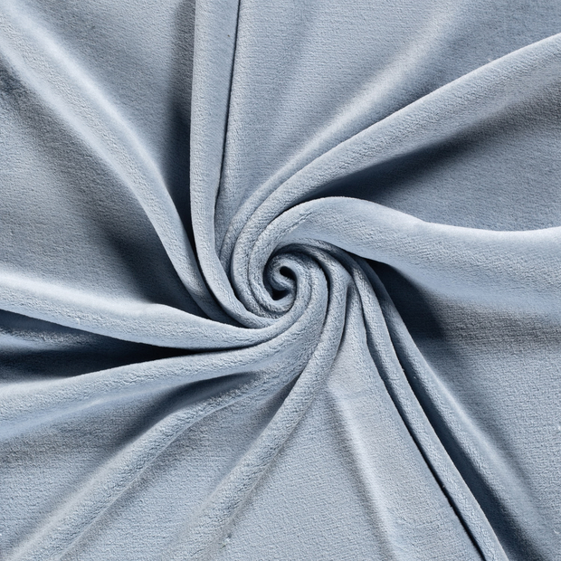 Coral Fleece fabric Baby Blue 
