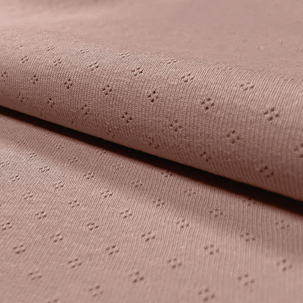 Pinpoint fabric Unicolour Light Mauve