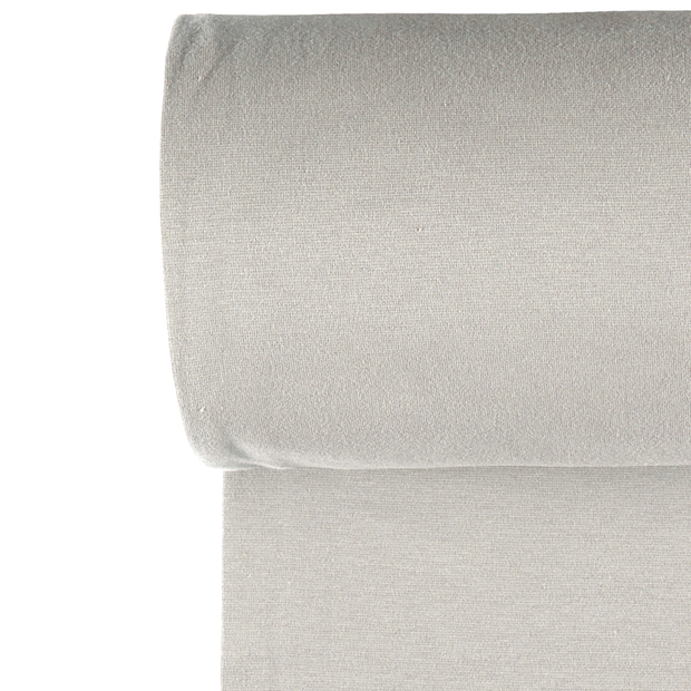 Cuff 1x1 fabric Unicolour Light Grey