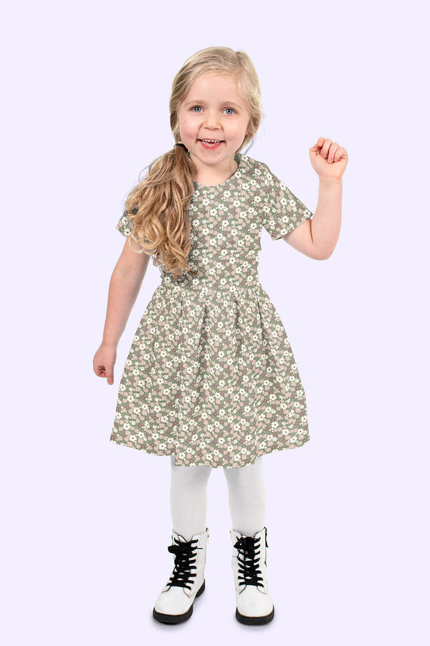 Cotton Poplin fabric Olive Green matte 