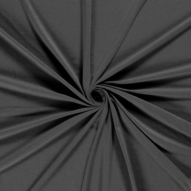 Bamboo Jersey fabric Dark Grey 
