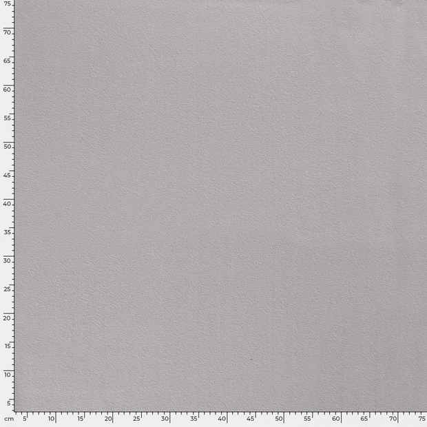 Polaire de Coton tissu Unicolore Gris