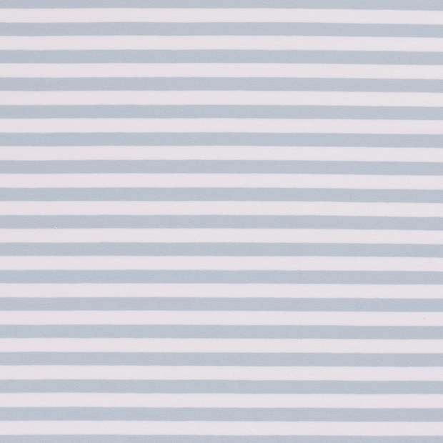 Cotton Jersey Yarn Dyed fabric Stripes Baby Blue