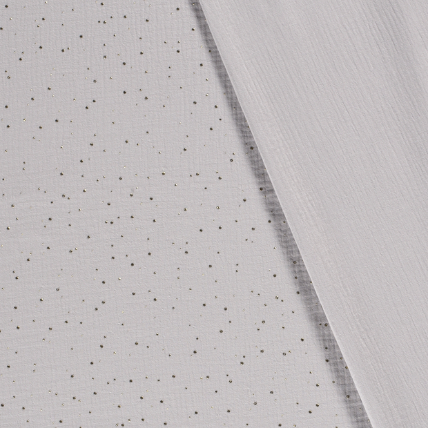 Muslin fabric Dots foiled 