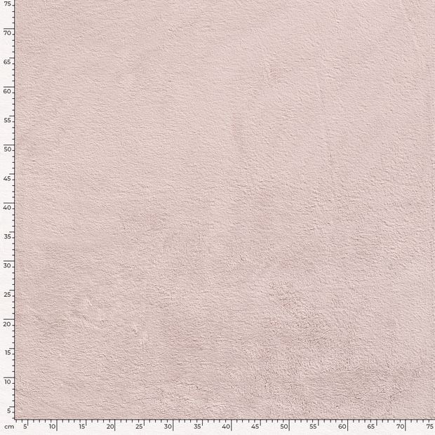 Bamboo Fleece fabric Unicolour Light Pink