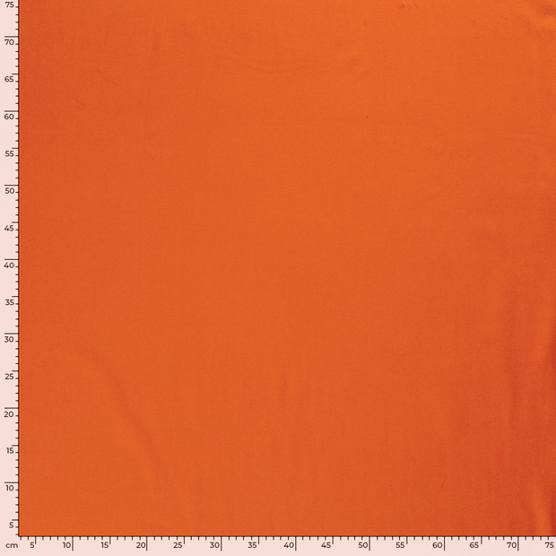 Jersey de Coton tissu Unicolore Orange