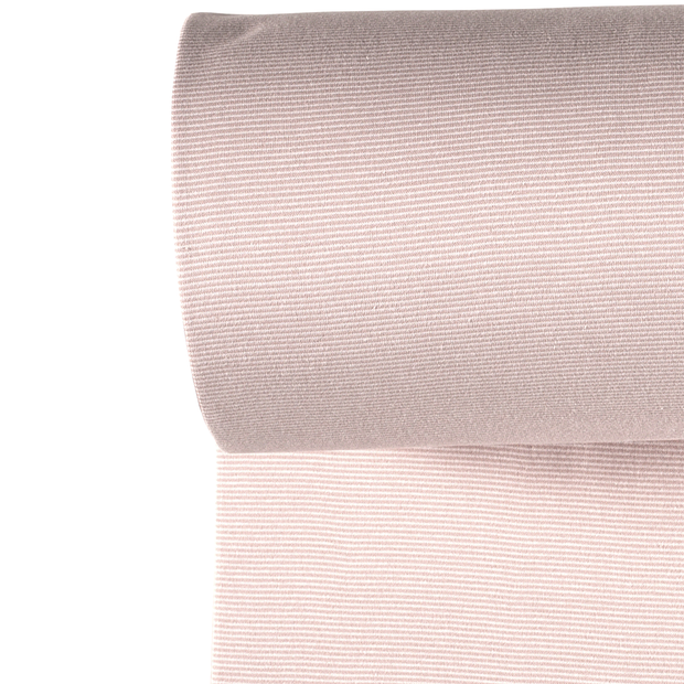 Cuff Material 1x1 Yarn Dyed fabric Stripes Light Mauve