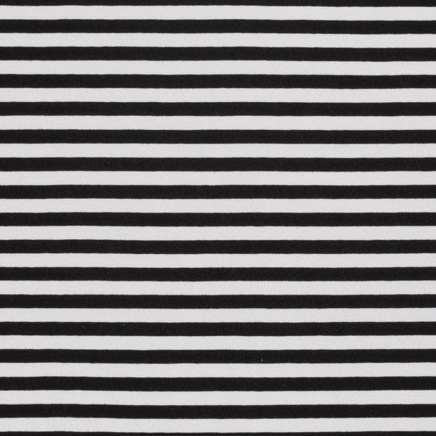 Cotton Jersey Yarn Dyed fabric Stripes Black