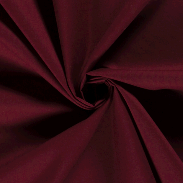 Cretonne fabric Unicolour Bordeaux