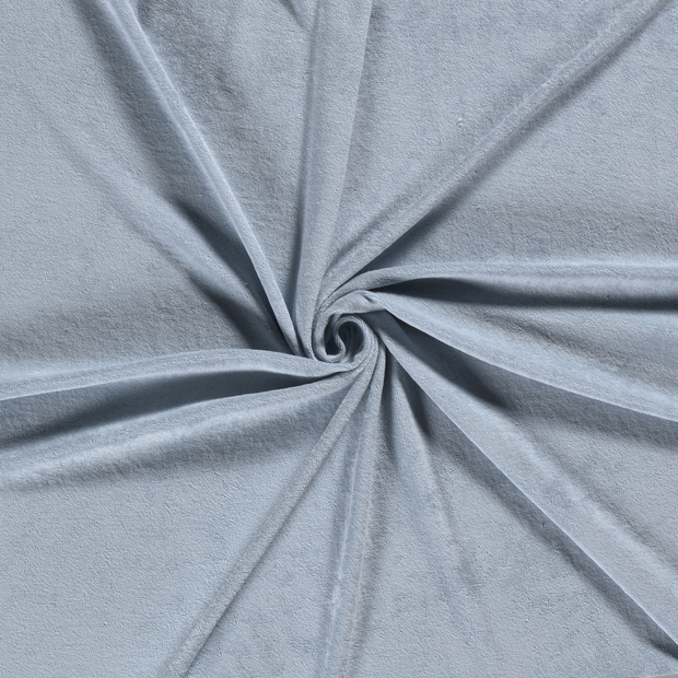 Stretch terry fabric Ice Blue 