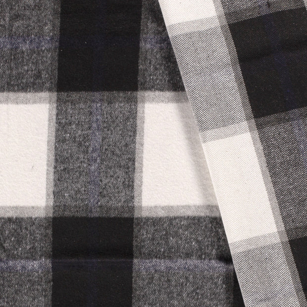 Jacquard fabric Checks brushed 