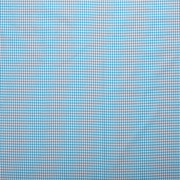 Popeline de Coton Fil Teint tissu Bleu Ciel mat 