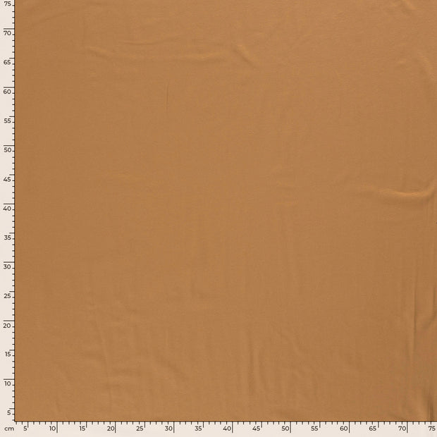 Cotton Jersey fabric Unicolour Camel