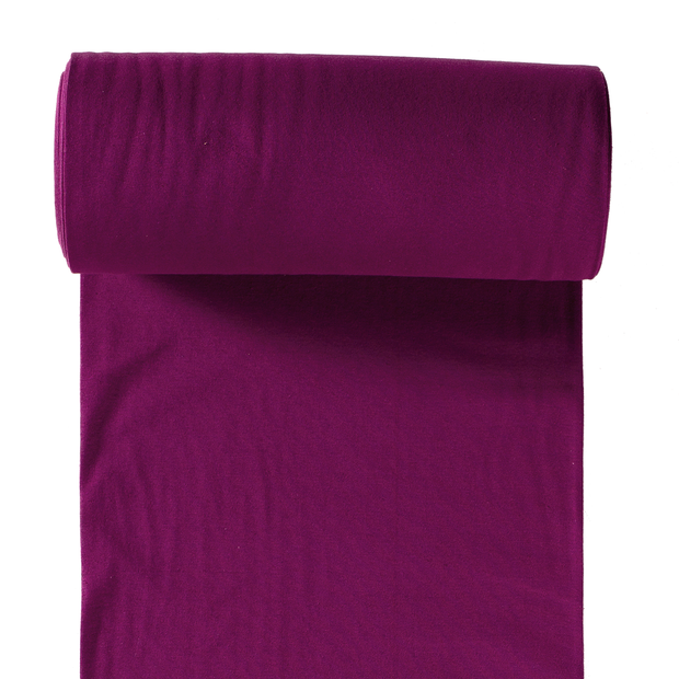 Cuff 1x1 fabric Magenta matte 