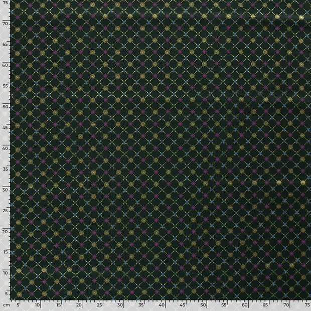 Cotton Poplin fabric Christmas Green