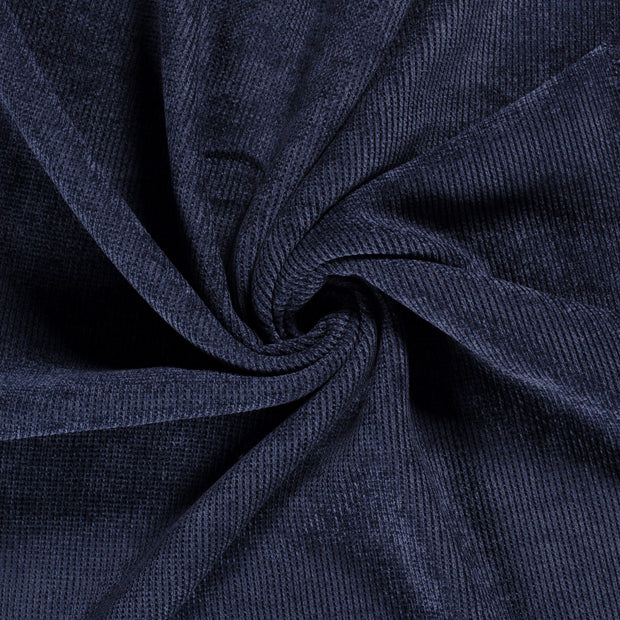 Heavy Knit tela Azul marino acolchado 