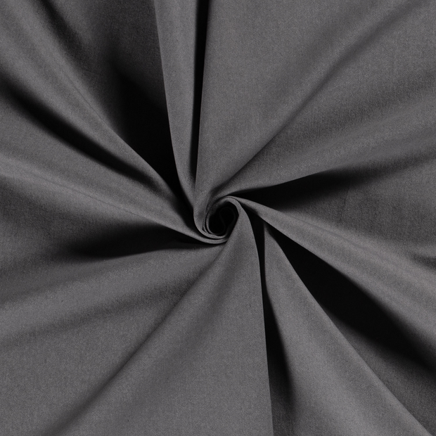 Denim Stretch fabric Dark Grey pre-washed 