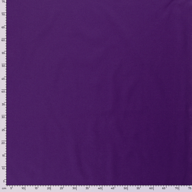 Cretonne fabric Unicolour Aubergine