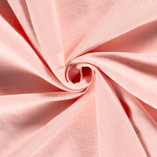 Ramie Lin tissu Unicolore Rose clair